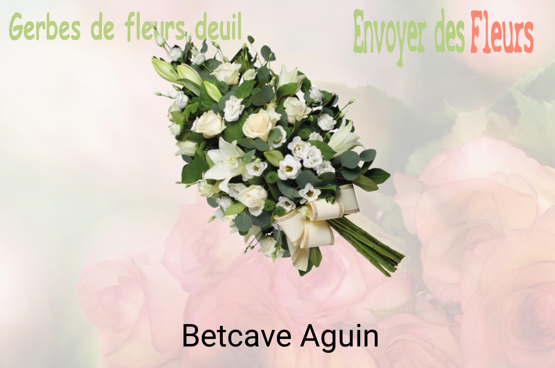 Gerbe de fleurs de deuil livrée à Betcave-Aguin